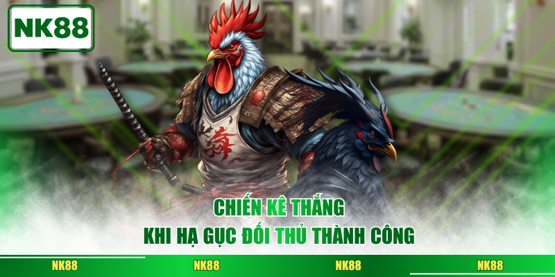 Chiến kê thắng khi hạ gục đối thủ thành công