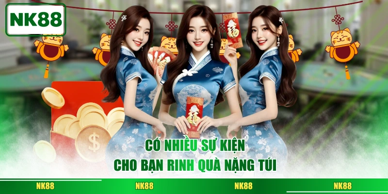 Có nhiều sự kiện cho bạn rinh quà nặng túi